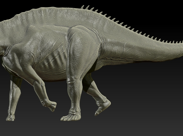 1/72 - Amargasaurus Walking Neck Down in Tan Fine Detail Plastic