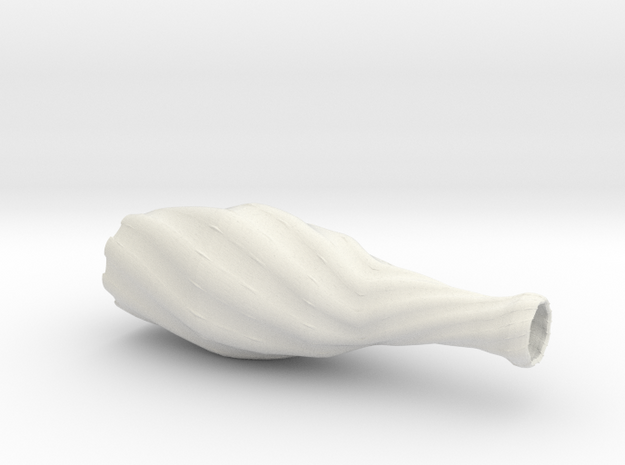 Vase 1  in White Natural Versatile Plastic
