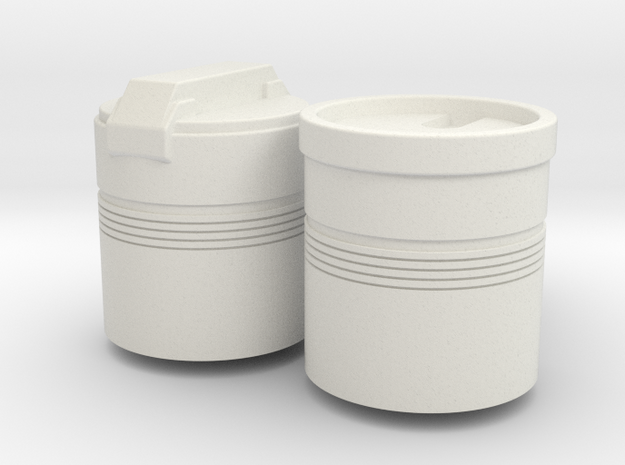 RMQ Concept Helmet Respirators in White Natural Versatile Plastic