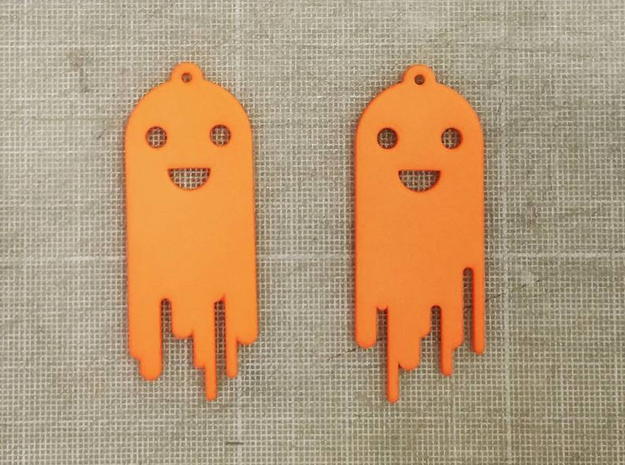 Spooky ghost 2 in Orange Processed Versatile Plastic