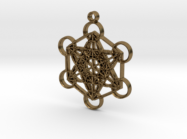 Metatron's Cube in Natural Bronze