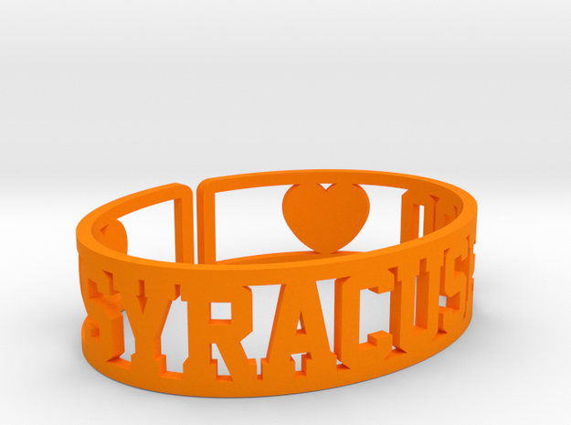 Syracuse '20 Cuff in Orange Processed Versatile Plastic