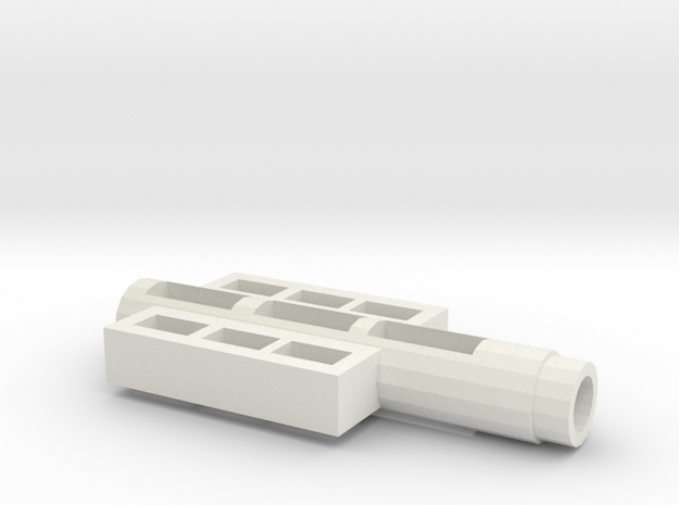 Fortress Maximus Handle Adapter in White Natural Versatile Plastic