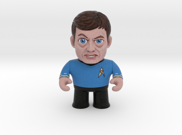 Dr. McCoy Star Trek Caricature in Full Color Sandstone