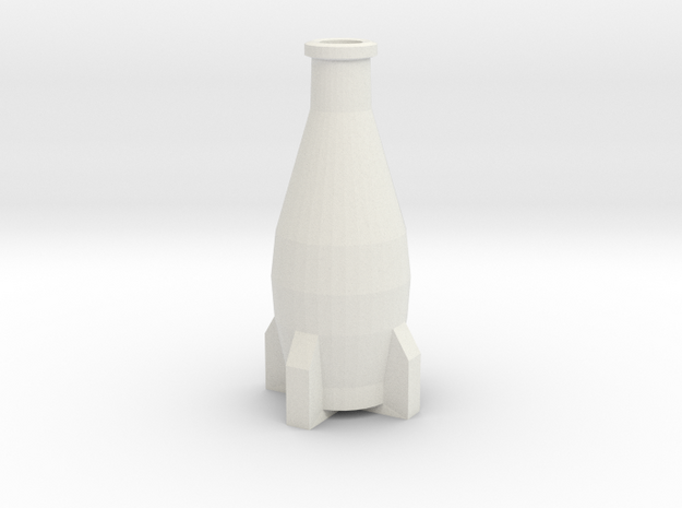 Nuka Cola Bottle in White Natural Versatile Plastic