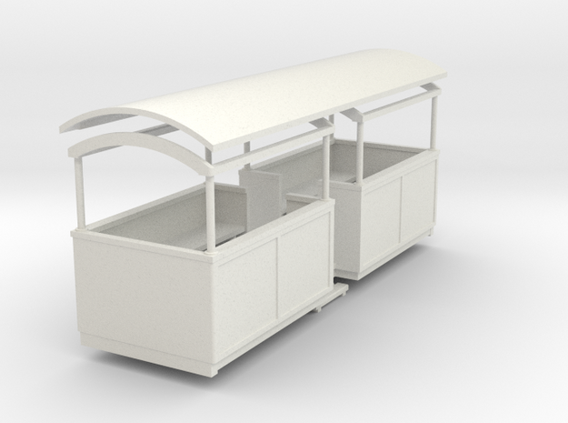 55n9 center entrance semi-open coach  in White Natural Versatile Plastic