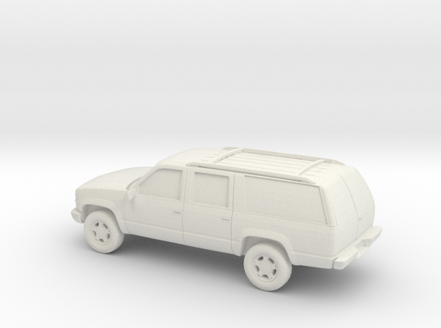 1/100 1999 Chevrolet Suburban in White Natural Versatile Plastic