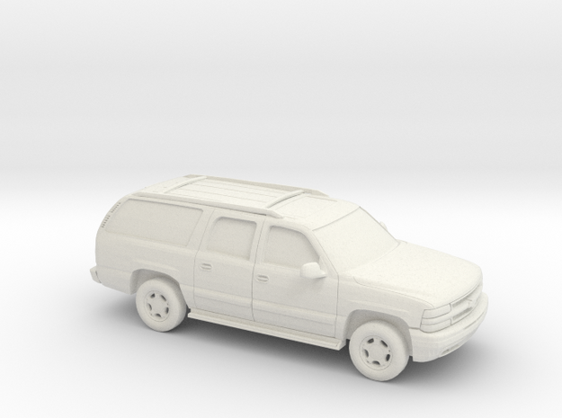 1/100 2000 Chevrolet Suburban in White Natural Versatile Plastic