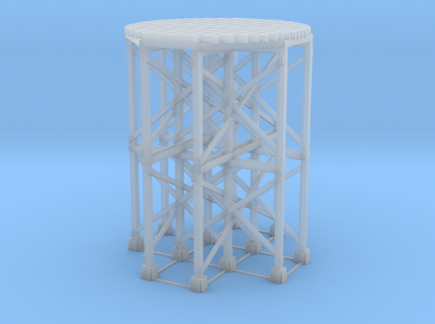HO-Scale SP Wooden Water Tower Base (Tall) in Tan Fine Detail Plastic