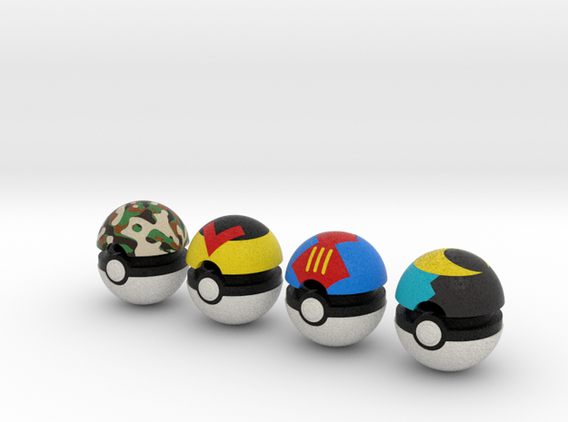 Pokeballs (Set 02) in Full Color Sandstone