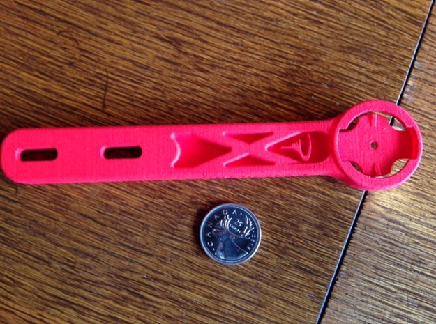 Talon Under Bar Garmin Mount - CUSTOM in Red Processed Versatile Plastic