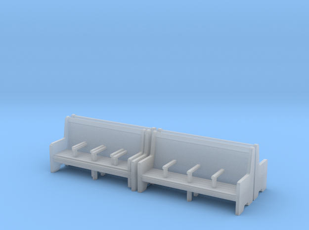 Bench type C - 1:72 scale  4 Pcs set in Smooth Fine Detail Plastic