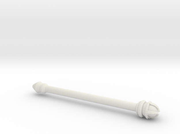 Wand Orb1 in White Natural Versatile Plastic