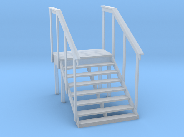 MOF Red Barn Office Stairs - 72:1 Scale in Tan Fine Detail Plastic