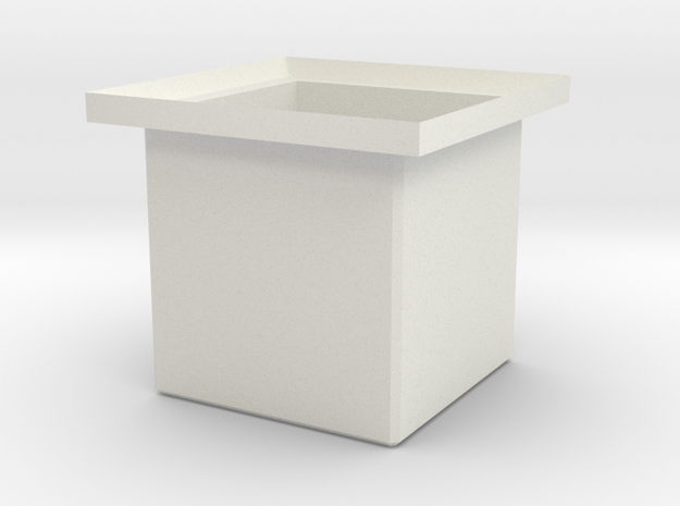 Standard cargo Box in White Natural Versatile Plastic