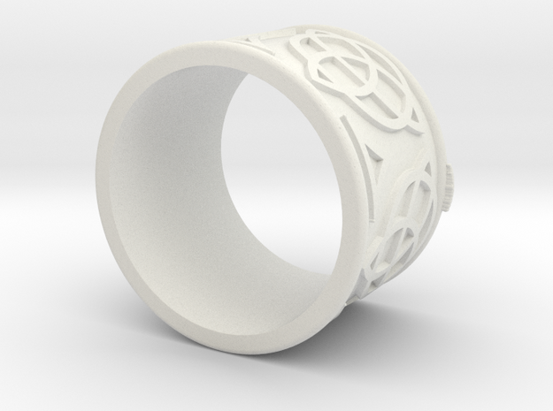 Celtic Ring Bene in White Natural Versatile Plastic