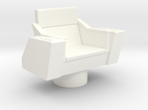 Bridge - Captain's Chair 09 in White Processed Versatile Plastic