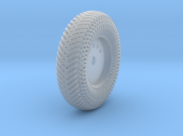 09A2-Front-Right Meshed Wheel in Tan Fine Detail Plastic