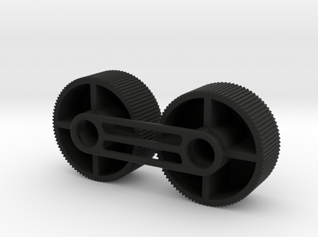 4X20 Scope Adjuster Knob Pair in Black Natural Versatile Plastic