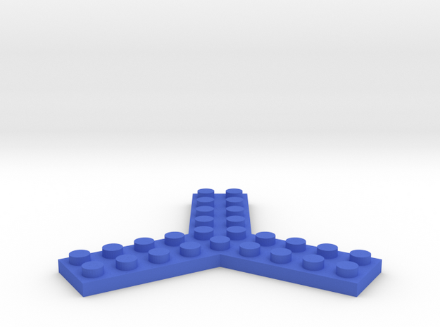 Trilego-flat-2x5 in Blue Processed Versatile Plastic