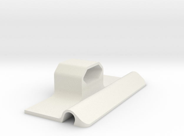 Wall-Outlet-Shelf-1 in White Natural Versatile Plastic