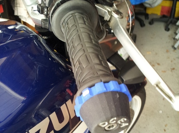 Cruise control motocycle. Molette droite. in Blue Processed Versatile Plastic