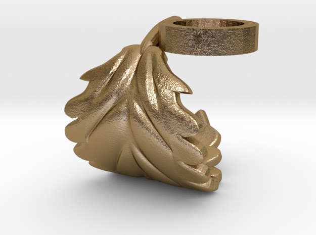 FLEURISSANT - Leaf ring #1 in Polished Gold Steel