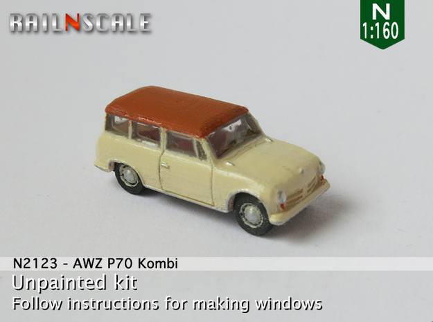 AWZ P70 Kombi (N 1:160) in Tan Fine Detail Plastic
