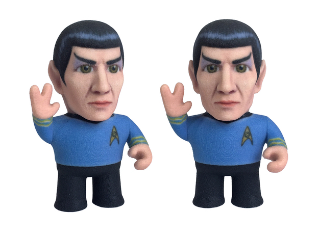 Spock Star Trek Caricature in Full Color Sandstone