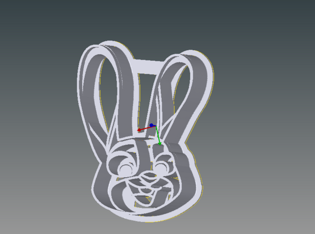 Zootopia's Judy Cookie Cutter in White Natural Versatile Plastic