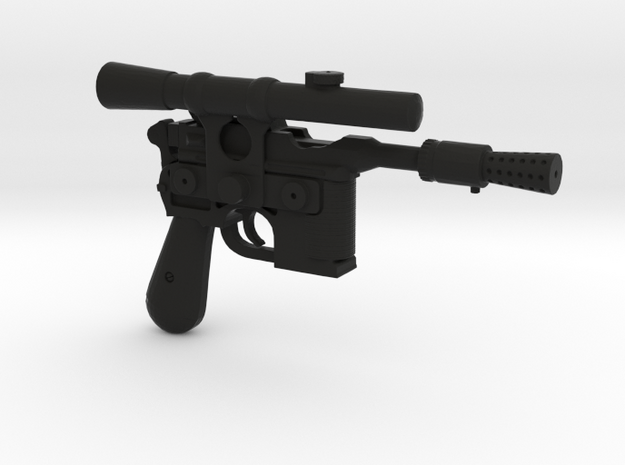 1/6 scale DL44 Blaster Pistol Blaster in Black Natural Versatile Plastic