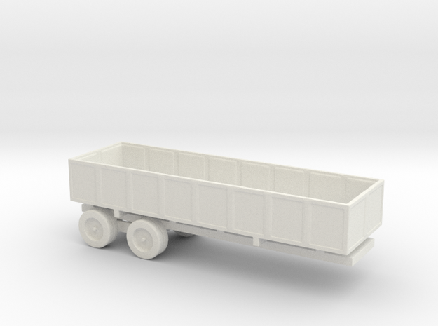1/144 Scale M-35 Cargo Trailer in White Natural Versatile Plastic