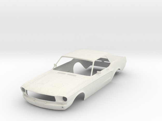 Ford Mustang GT '68 - KIT 01 in White Natural Versatile Plastic