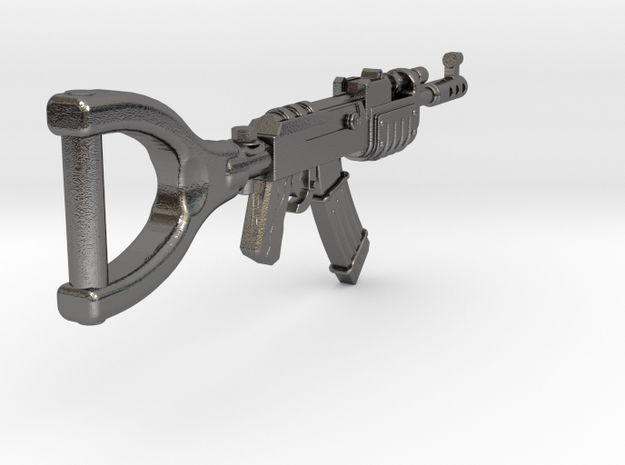 AK47 Origin KeyChain in Polished Nickel Steel