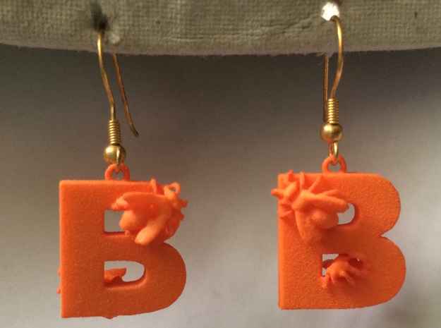 B Is For Bees in Orange Processed Versatile Plastic