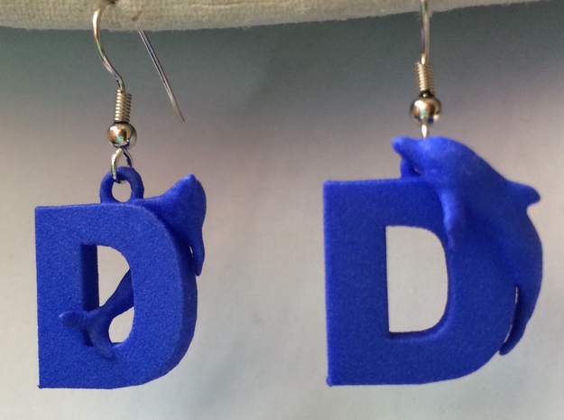 D Is For Dolphin in Blue Processed Versatile Plastic