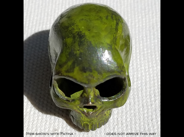 Skull in Natural Bronze