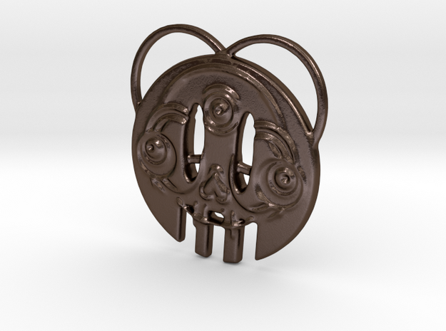 Creator Keychain in Polished Bronze Steel