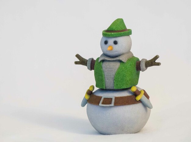 Snowman Thief in Full Color Sandstone
