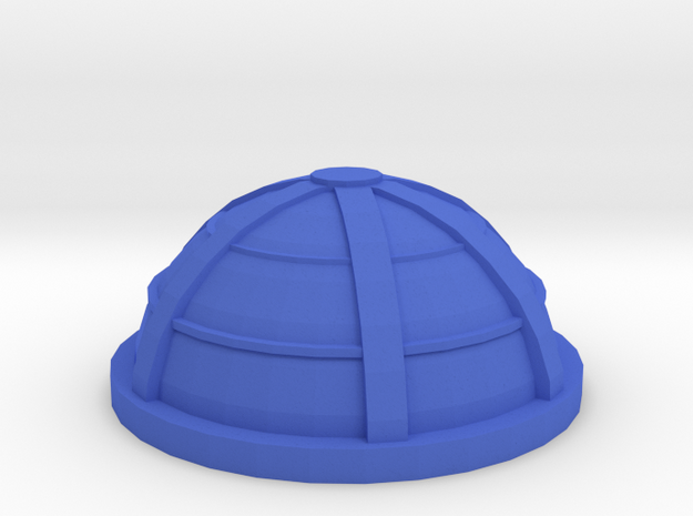 Game Piece, Habitat Dome in Blue Processed Versatile Plastic