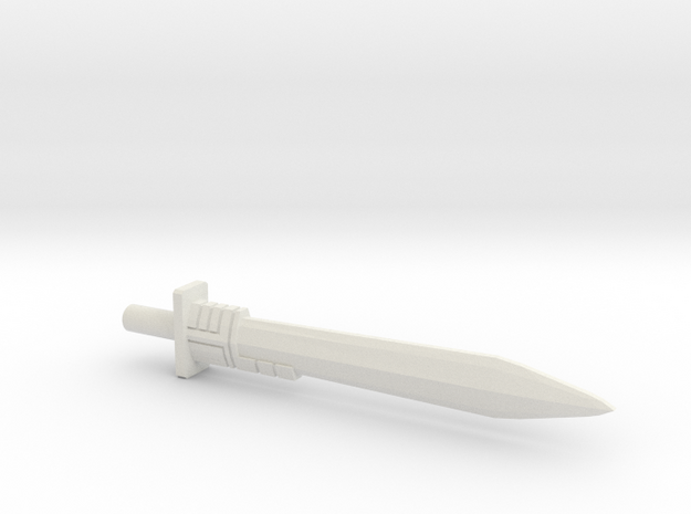 Grimlock's Energo-Sword - 5mm in White Natural Versatile Plastic