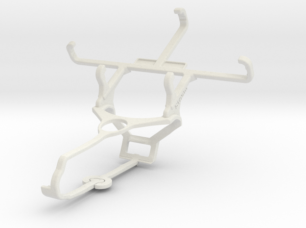 Controller mount for Steam & Celkon A359 - Front in White Natural Versatile Plastic