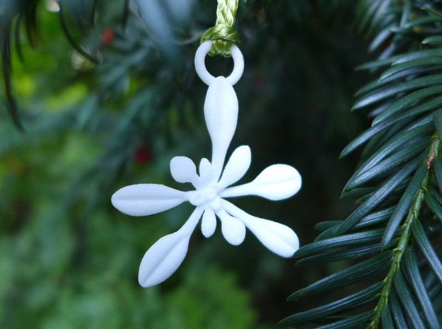 Arabidopsis Ornament - Science Gift in White Processed Versatile Plastic