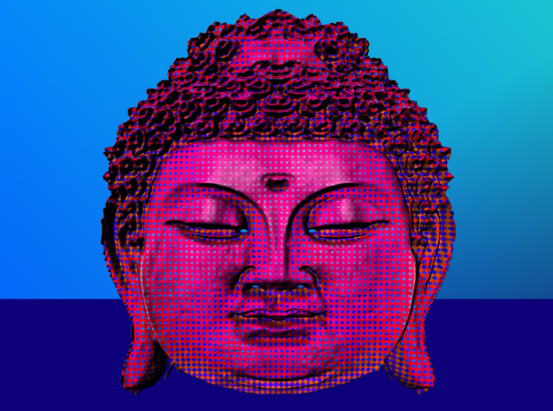 Buddhahead in Full Color Sandstone