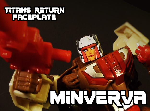 Minerva Faceplate (Titans Return) in Smooth Fine Detail Plastic