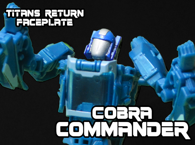 Cobra Commander Face (Titans Return) in Tan Fine Detail Plastic
