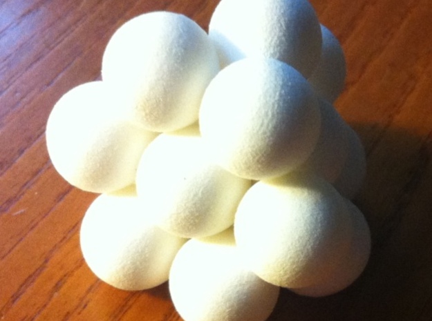 tetrahedron puzzle in White Natural Versatile Plastic