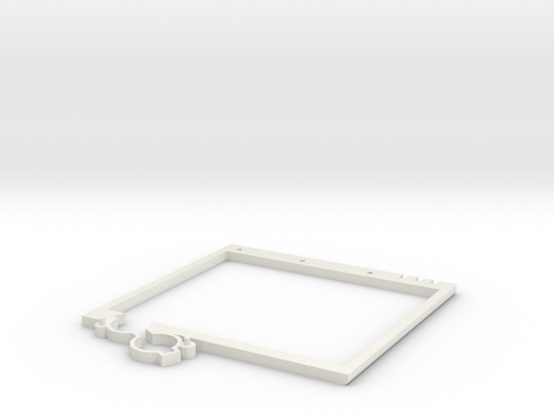 Lower Plate Screen - Game Boy Zero in White Natural Versatile Plastic