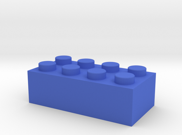  Toy Brick Standard size 2x4 in Blue Processed Versatile Plastic
