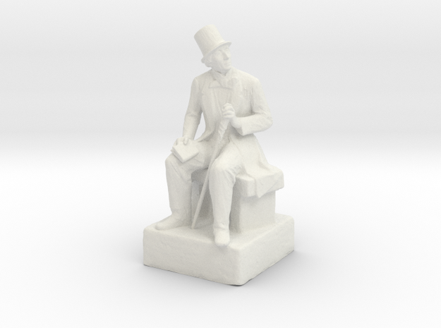 H.C. Andersen sculpture in White Natural Versatile Plastic